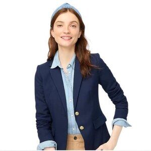 EUC  J. CREW Original Schoolboy Blazer Preppy Academia  Jacket Navy women 6